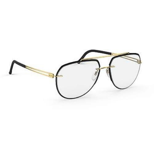 Silhouette Aperture Accent Rings 5550 Eyeglasses Chassis 7530 Gold