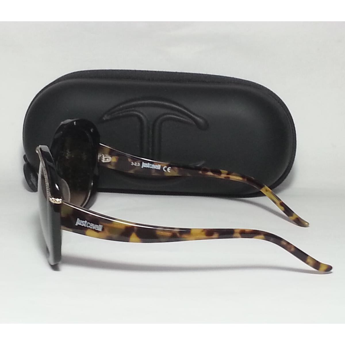 Just Cavalli Women Tortoise Brown Sunglasses JC 638 with Case