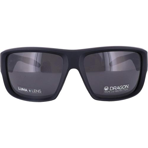 Dragon Deadlock LL Matte Black 61-15-125 Men`s Sports Wrap Sunglasses