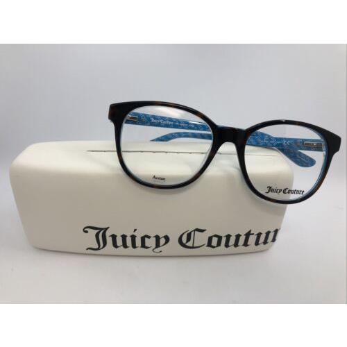 Juicy Couture JU 301 086 D Havana 51.17.140 Women s Eyeglasses Frames W/case