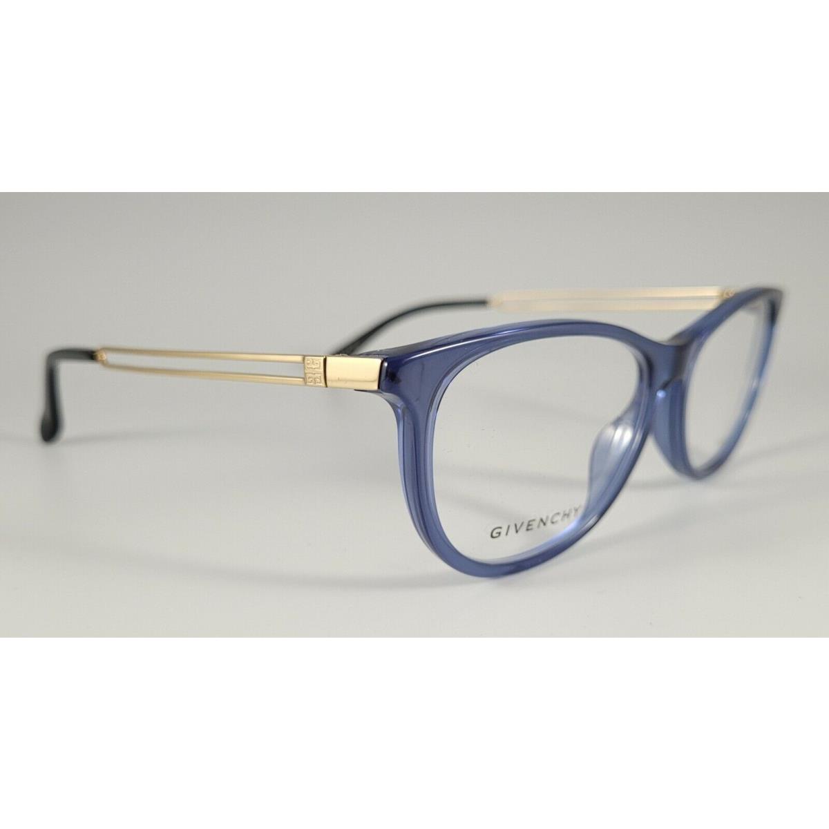 Givenchy Eyeglasses GV 0109 Color Pjp Blue Gold Size 53 Women`s Cat Eye