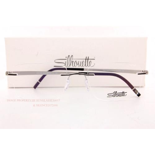 Silhouette Eyeglass Frames Momentum 5529/GH 9010 Titanium/iceland Black 54