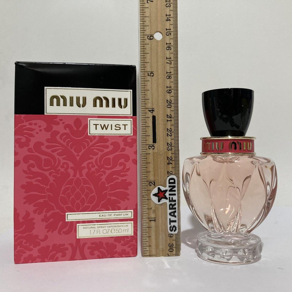 Miu Miu Twist Eau DE Parfum Natural Perfume Spray 50 ML 1.7 fl oz Edp See