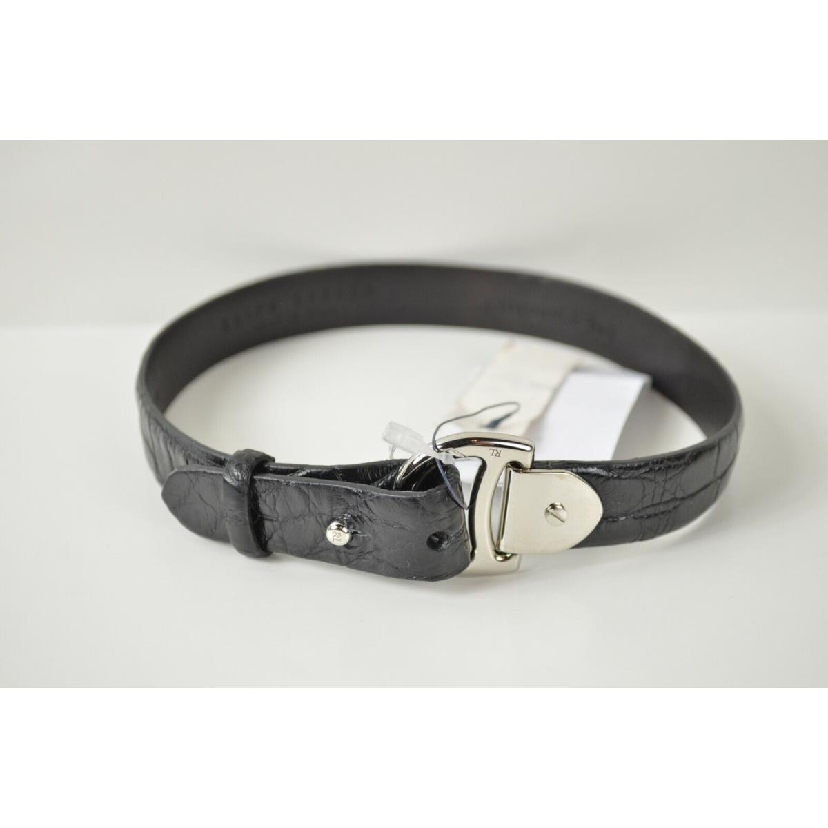 Ralph Lauren Collection Black Alligator Choker Collar Necklace Made in Italy$595