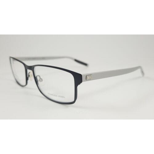 Christian Dior Homme Eyeglasses Dior 0197 Color 92k Black Silver Size 56