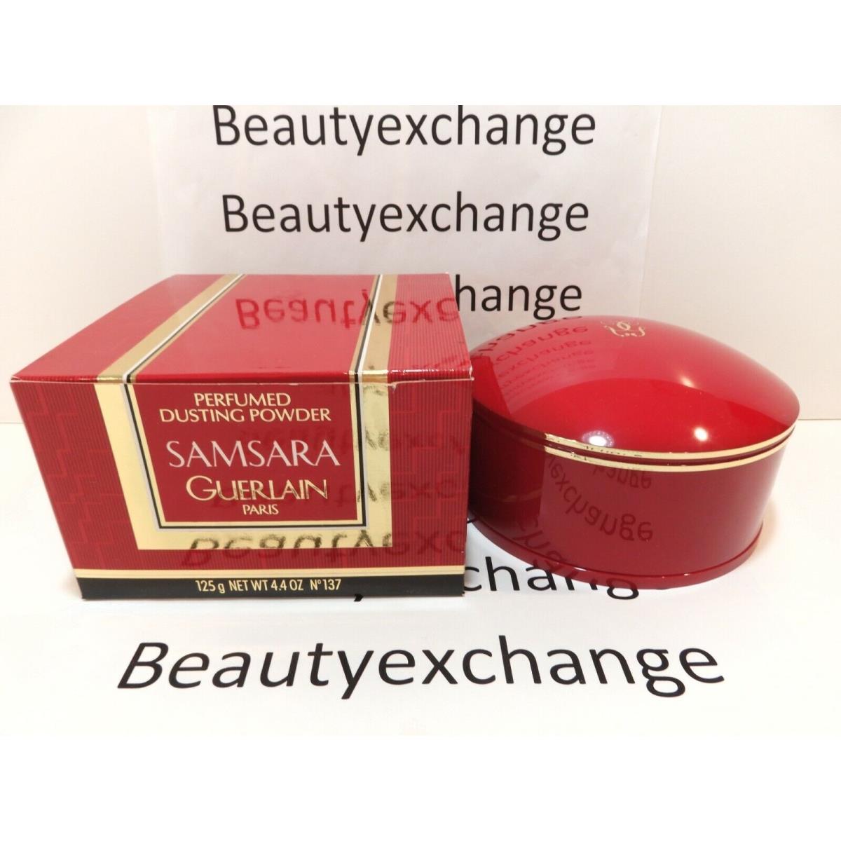 Samsara Guerlain Perfume Dusting Body Powder 4.4 oz Boxed