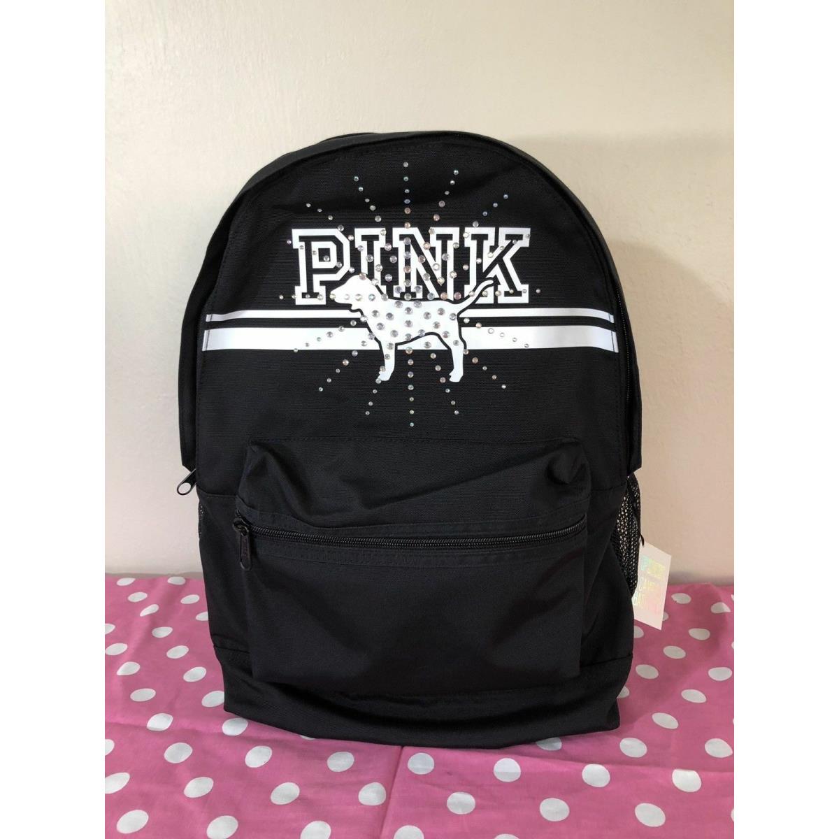 Victoria`s Secret Pink Campus Backpack Laptop Travel Book Bag Tote Rare Gift