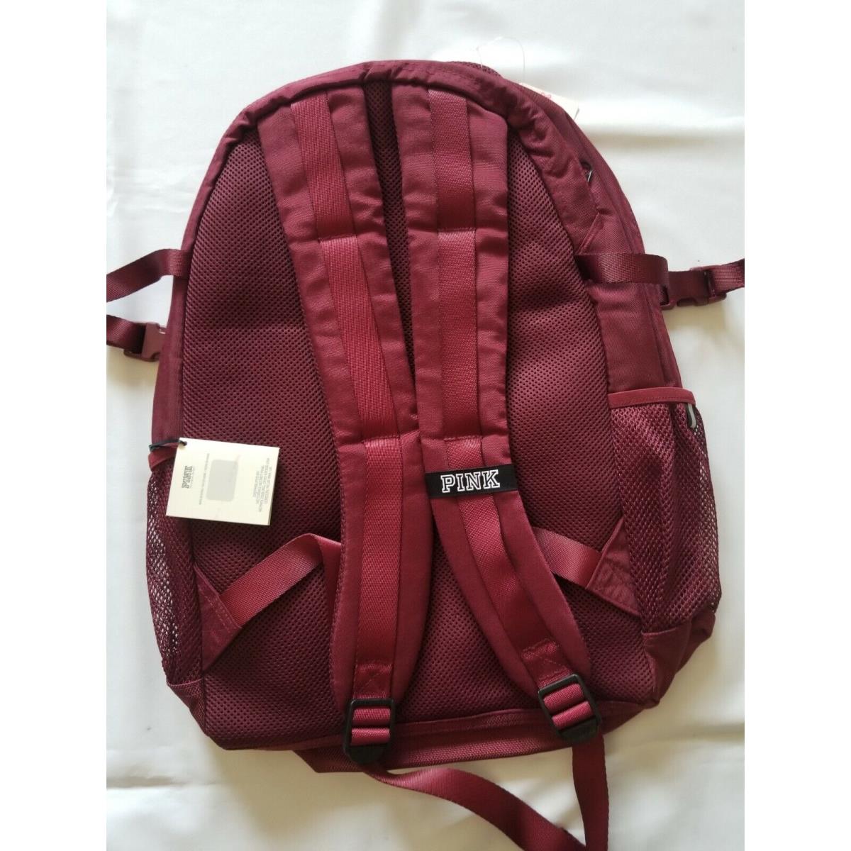 Pink collegiate backpack red hotsell