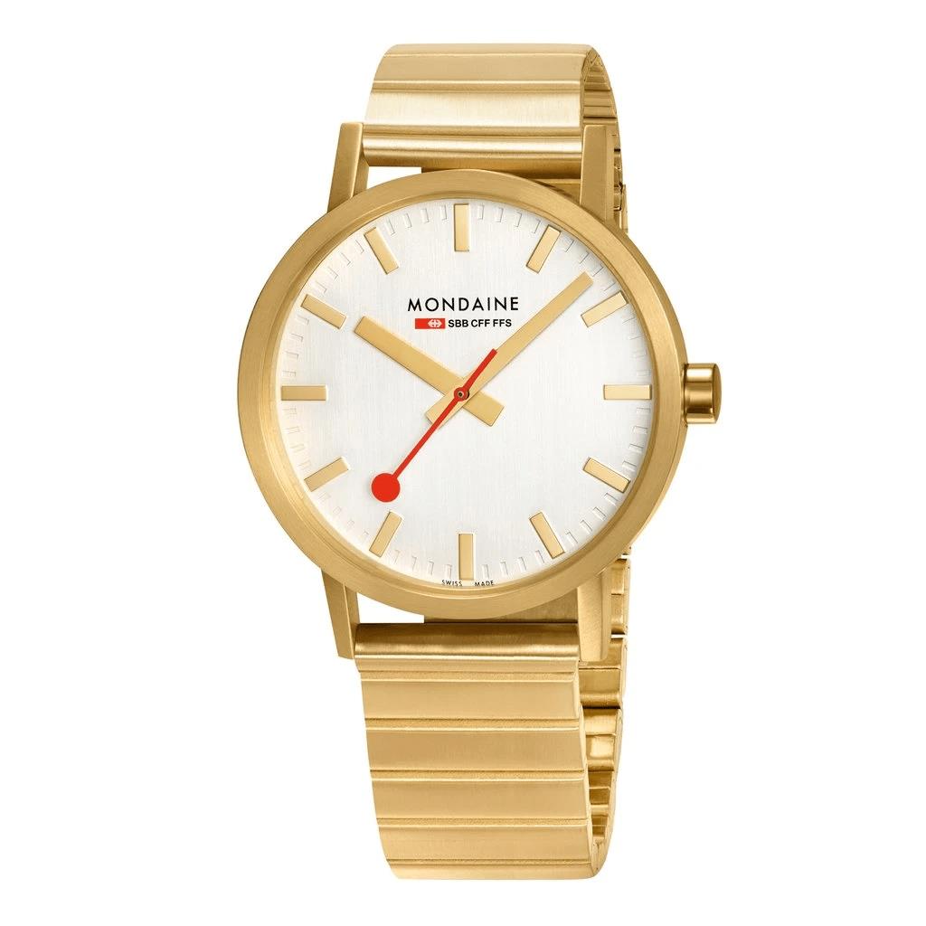 Mondaine Classic 40mm IP Gold-plated Stainless Steel Men`s Watch A660.30360.16SB