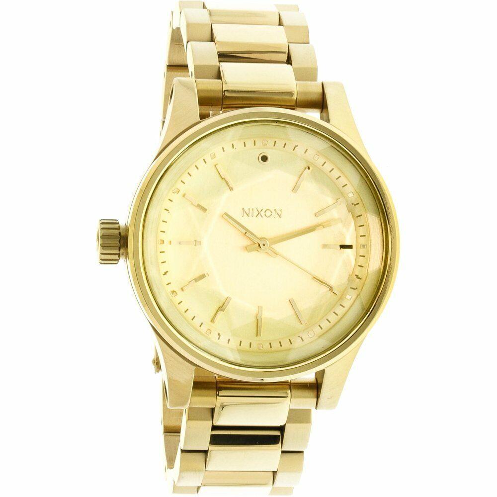 Nixon Facet 38 Watch 38mm Water Resistant Gold Plated A409 502