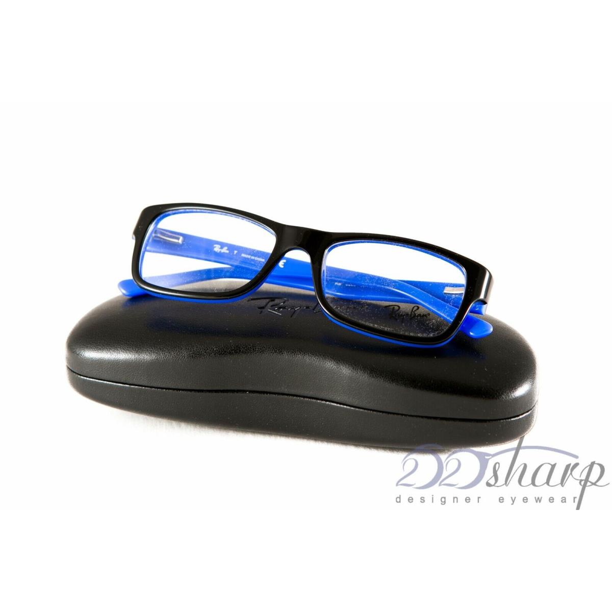 Ray Ban Eyeglasses-rb 5268 5179 50 Black On Blue