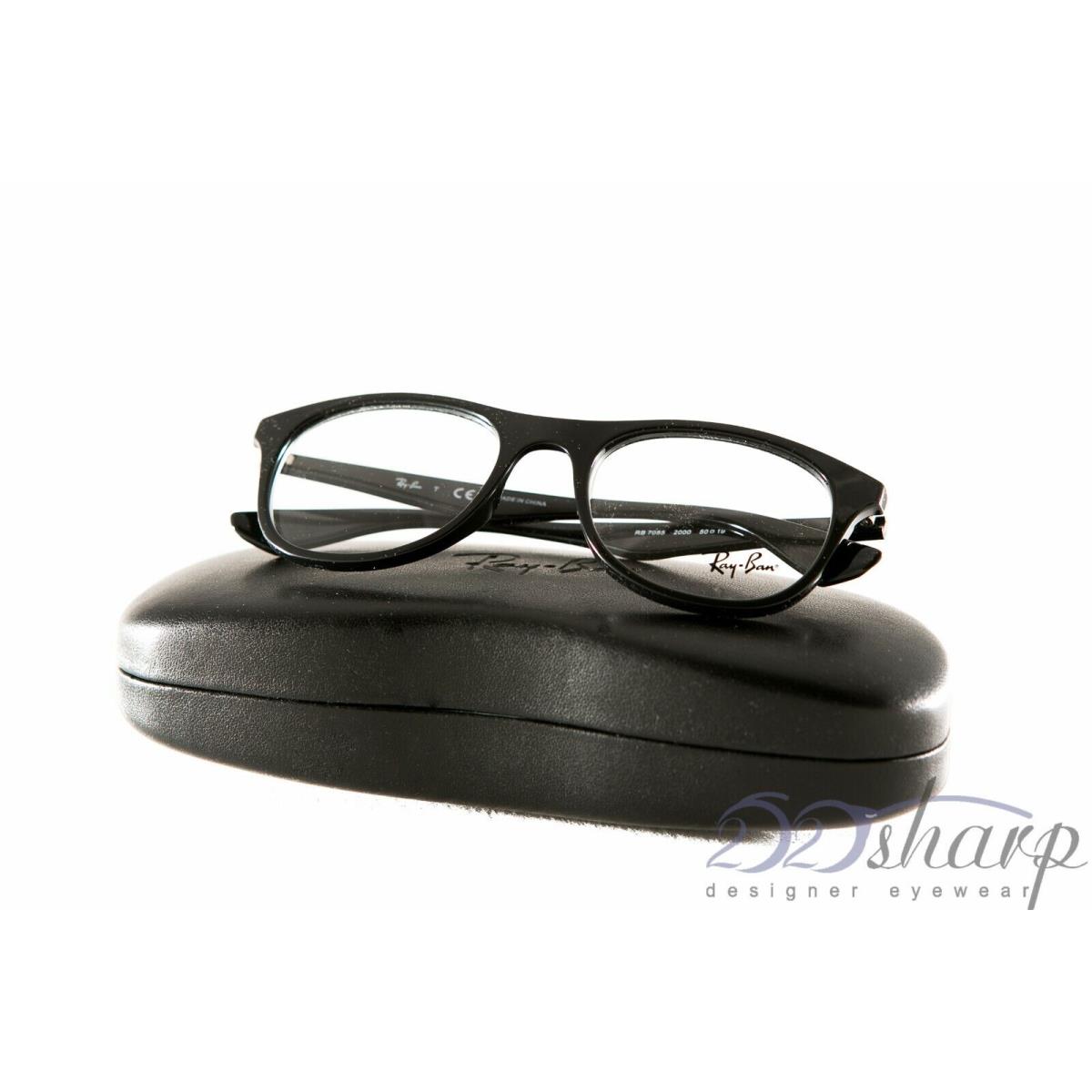 Ray Ban Eyeglasses-rb 7085 2000 50 Shiny Black