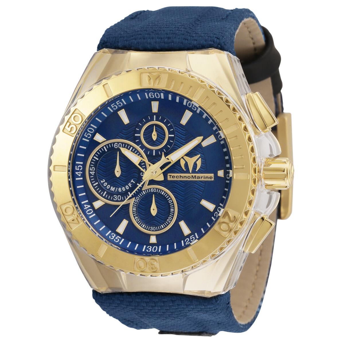 Technomarine TM-115175 Cruise Blue Ray Gold 45mm Watch
