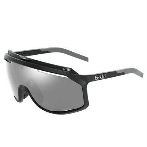 Bolle Chronoshield Black Matte/volt+ Cold White Polarized Lenses Sunglasses - Frame: Black