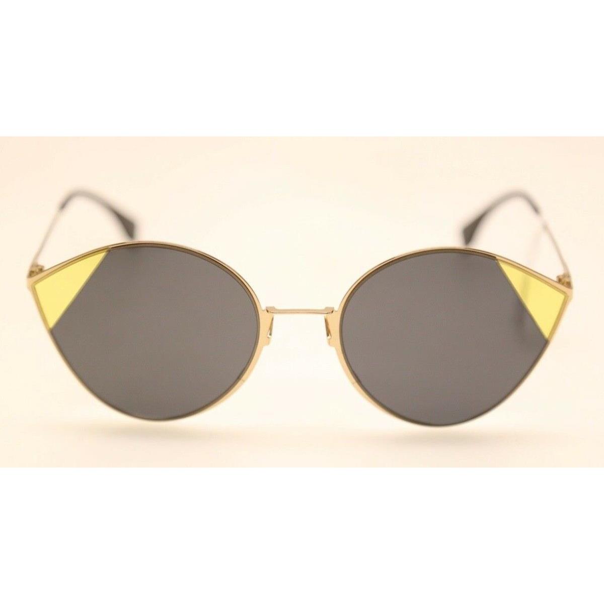 Fendi FF0341/S 2F7/IR Gold Frame/grey Lens 60mm Sunglasses 608