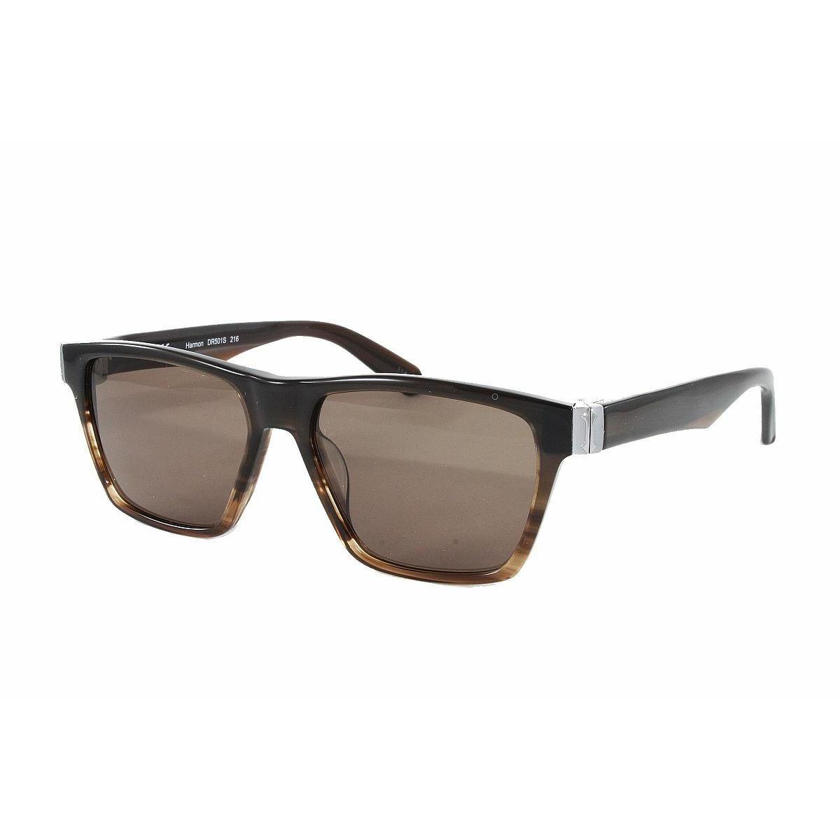 Dragon Men`s Sunglasses DR501S 216 Bark Gradient W/brown Lens Size 54mm