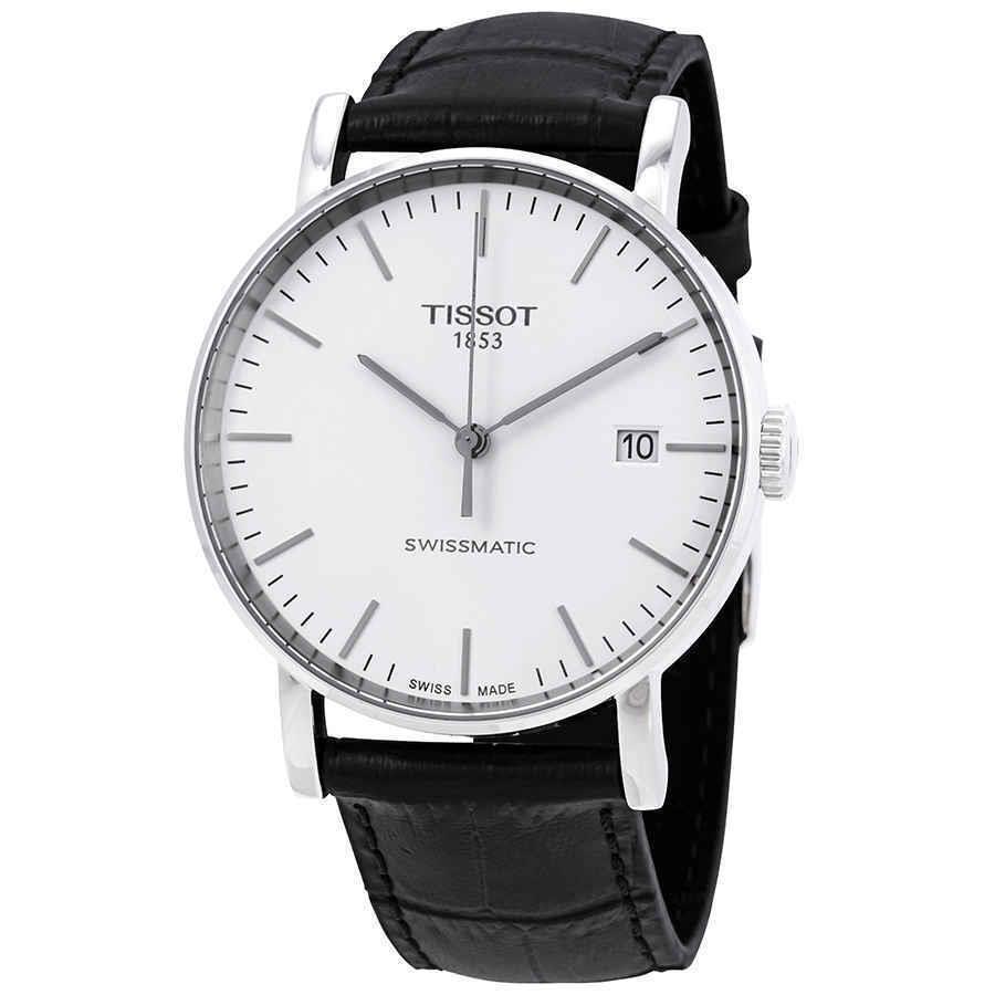 Tissot Everytime Swissmatic Automatic Silver Dial Men`s Watch T109.407.16.031.00 - Dial: Silver, Band: Black, Bezel: Silver