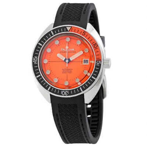 Bulova Devil Diver Automatic Orange Dial Men`s Watch 96B350