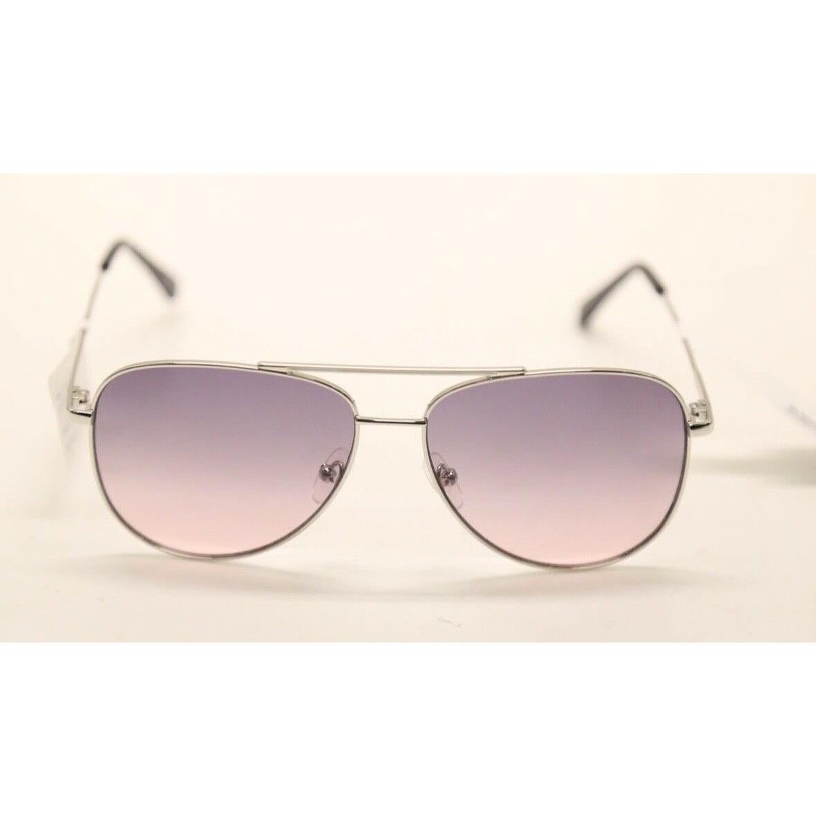 Calvin Klein CK19133S 045 Silver/ Purple Gray Aviator Pilot Sunglasses 1278