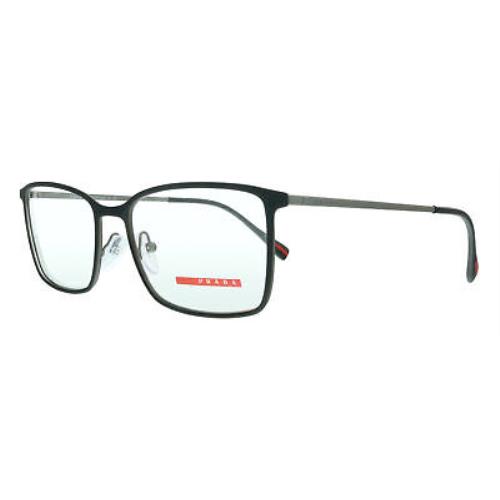 Eyeglasses Prada Linea Rossa PS 51 LV 6BJ1O1 Black Rubber/gunmetal Rubber