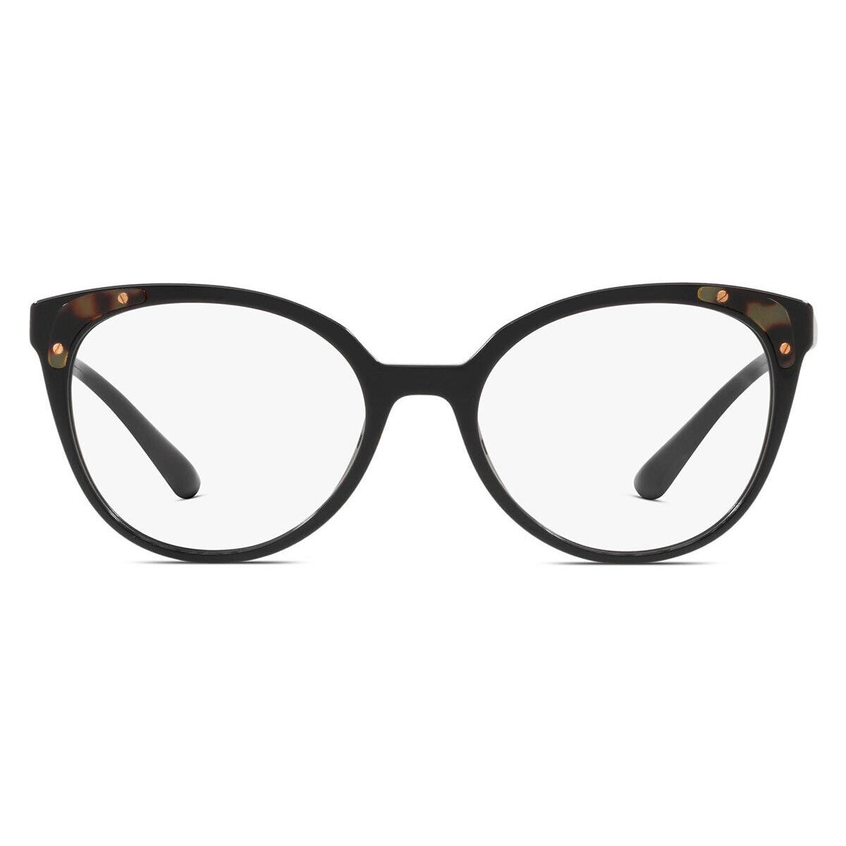 Prada PR 12UV Eyeglasses RX Women Black Oval 51mm