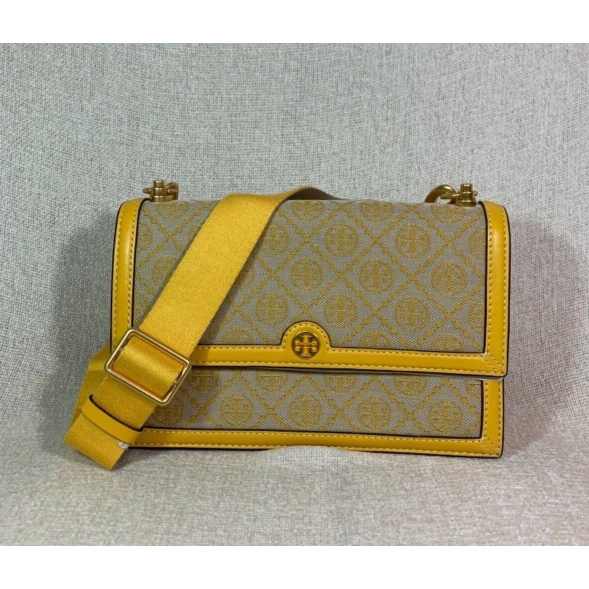 Tory Burch T Monogram Goldfinch Jacquard Shoulder Bag