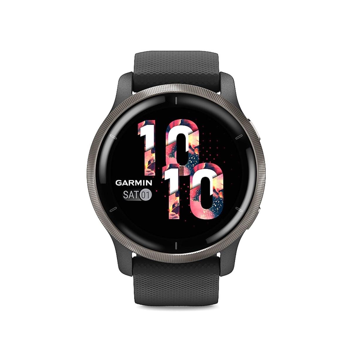 Garmin Venu 2 Gps Smartwatch 45 mm Fiber Reinforced Polymer Slate Bezel - Black