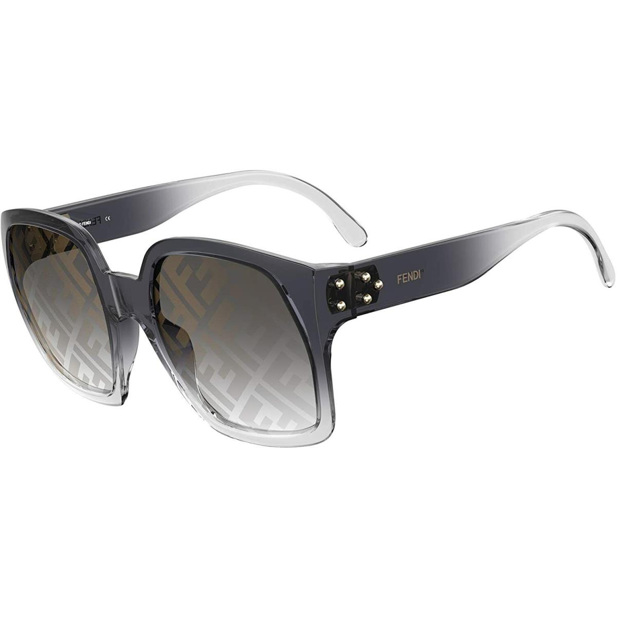 Fendi Sunglasses FF0404S KB7-7Y 58mm Grey Shaded / Grey Decor Lens