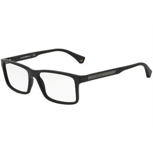 Emporio Armani Eyeglasses EA3038-5063 Black W/demo Lens 56mm - Frame: Black