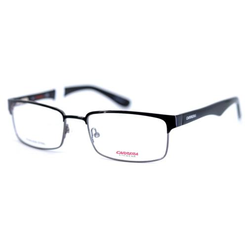 Carrera CA6606 0J0P Black/dark Ruthenium Rectangular Mens Eyeglasses 55-18-145