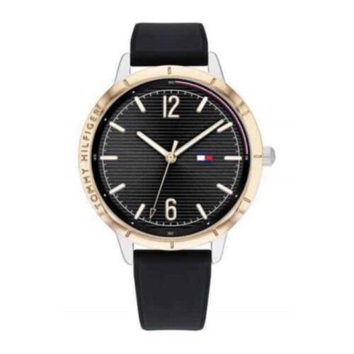 Tommy Hilfiger Women`s Stainless Steel and Gold Finished Silicone Strap 1782048