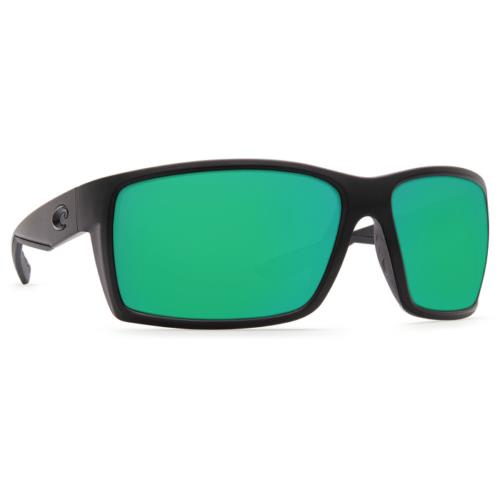 Costa Del Mar Reefton Blackout Frame Green Mirror 580 Glass Lens RFT01OGMGLP