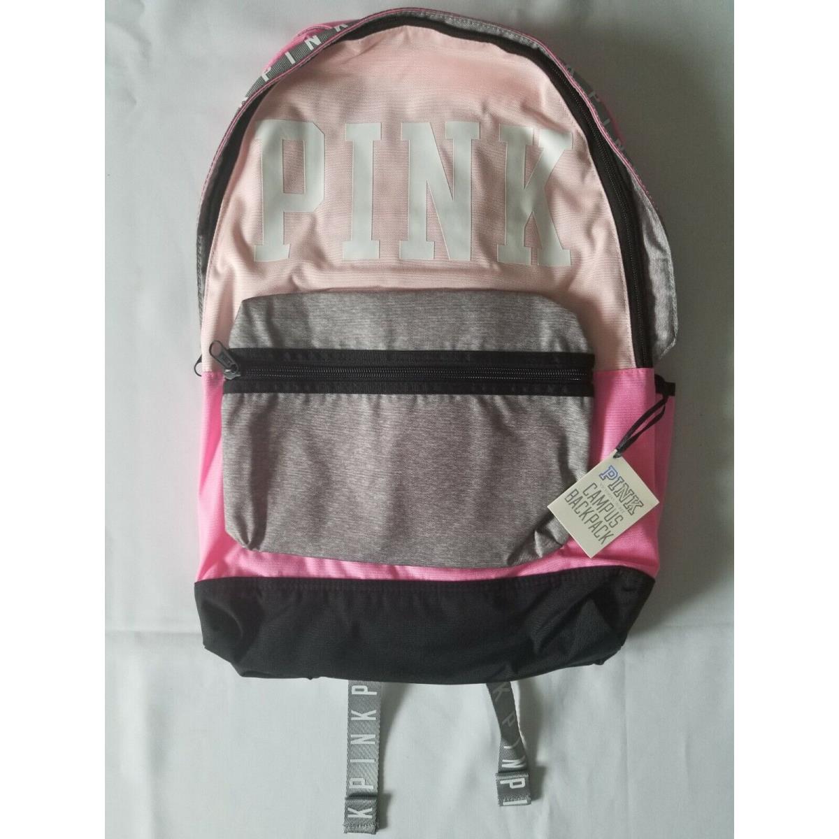 Victoria`s Secret Pink Campus Backpack Laptop Travel Book Bag Tote Rare Gift