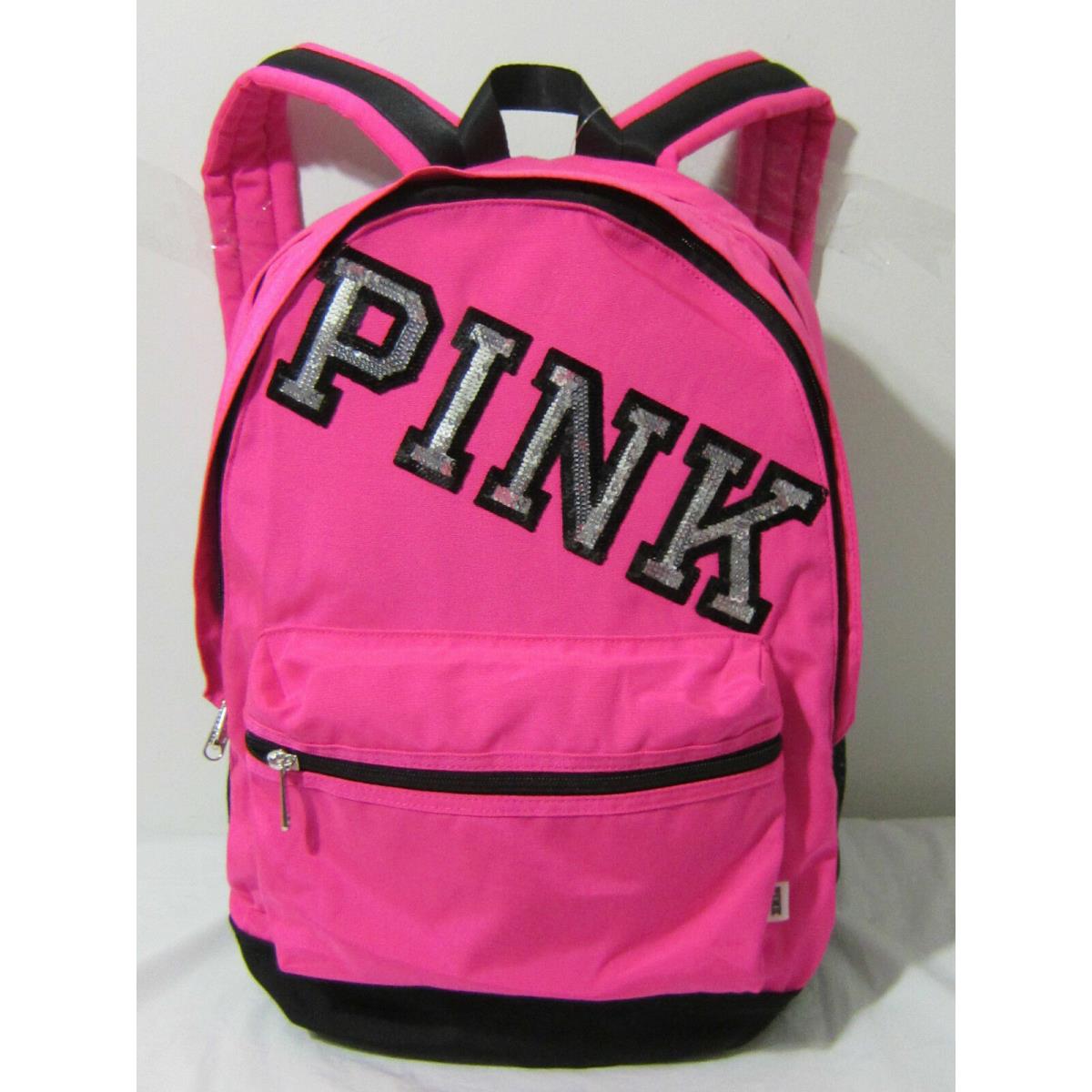 Victoria`s Secret Pink Campus Backpack Laptop Travel Book Bag Tote Rare Gift