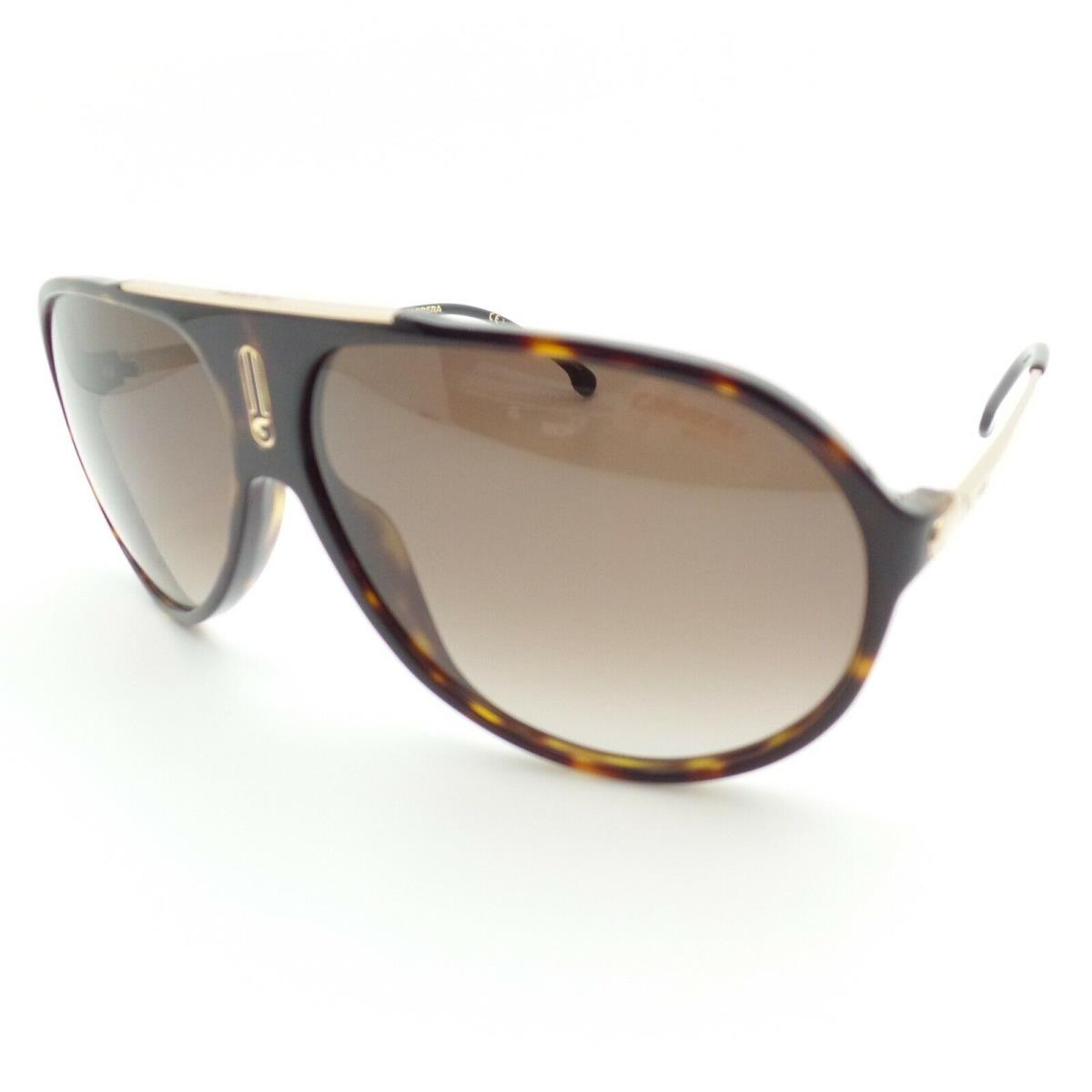 Carrera Hot 65 086HA Dark Havana Brown Fade Sunglasses - Frame: Dark Havana Gold, Lens: Brown Fade