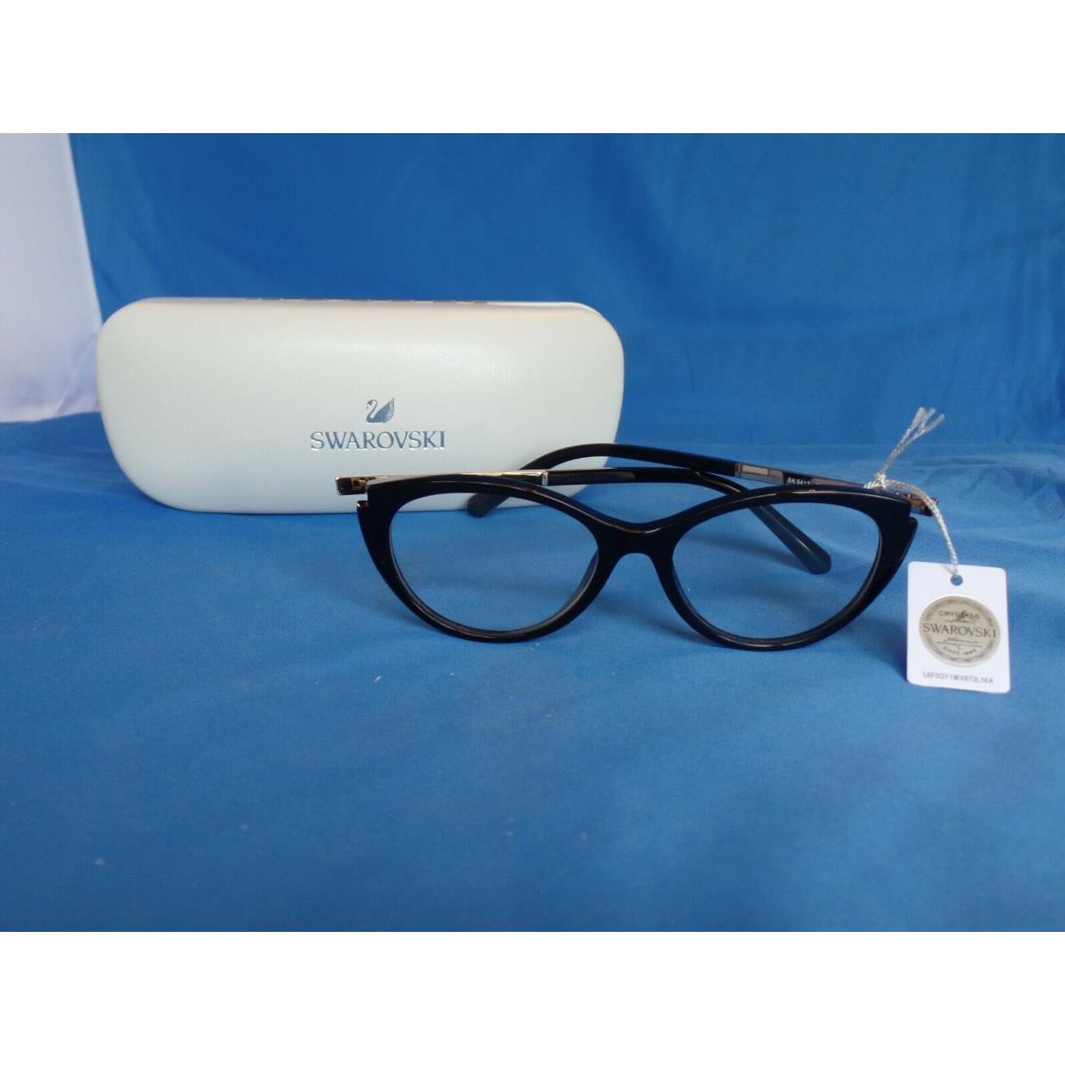 Women`s Swarovski Eyeglass Frame SK 5413 Black Plastic 51-16-145