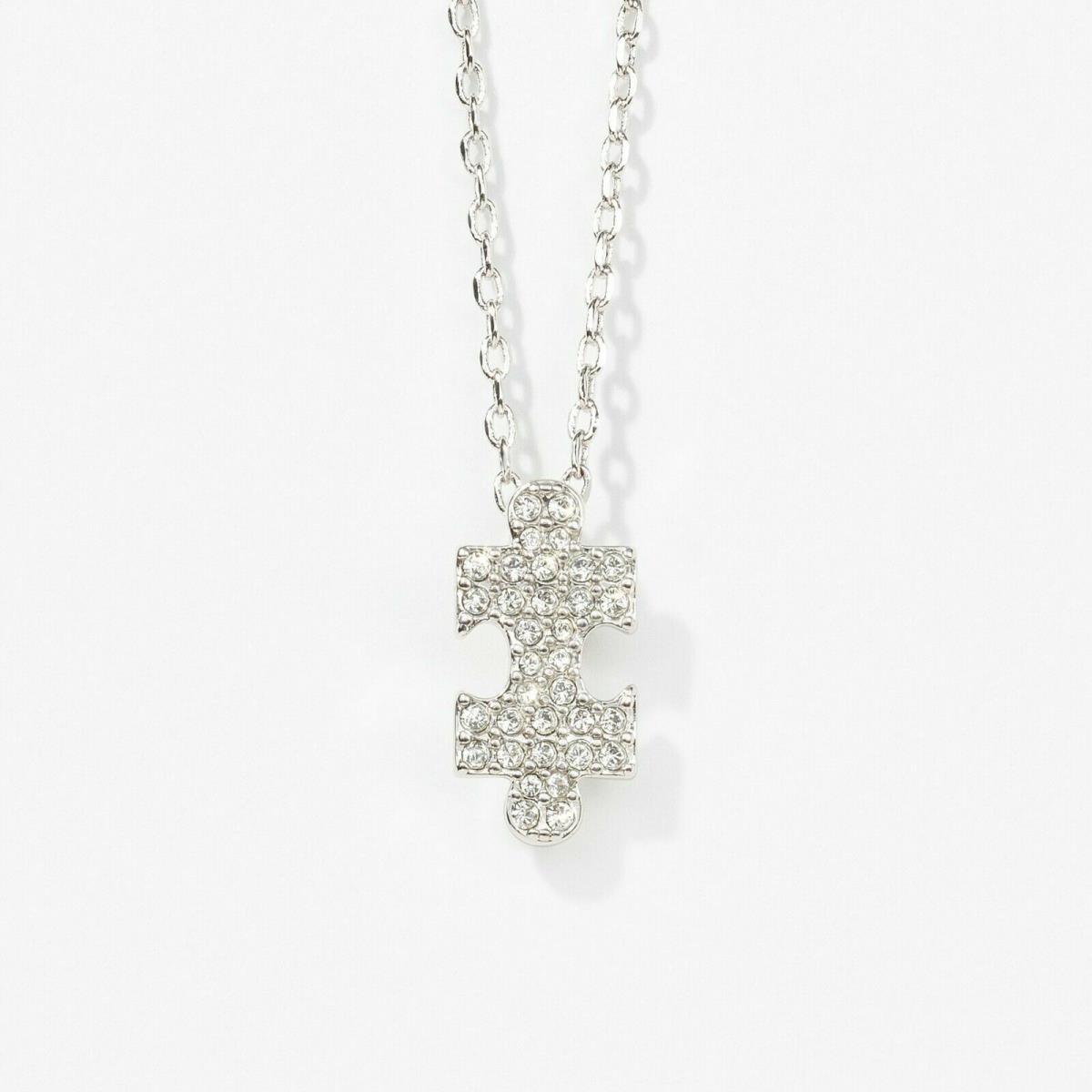 Touchstone Crystal by Swarovski Puzzle Piece Crystal Necklace