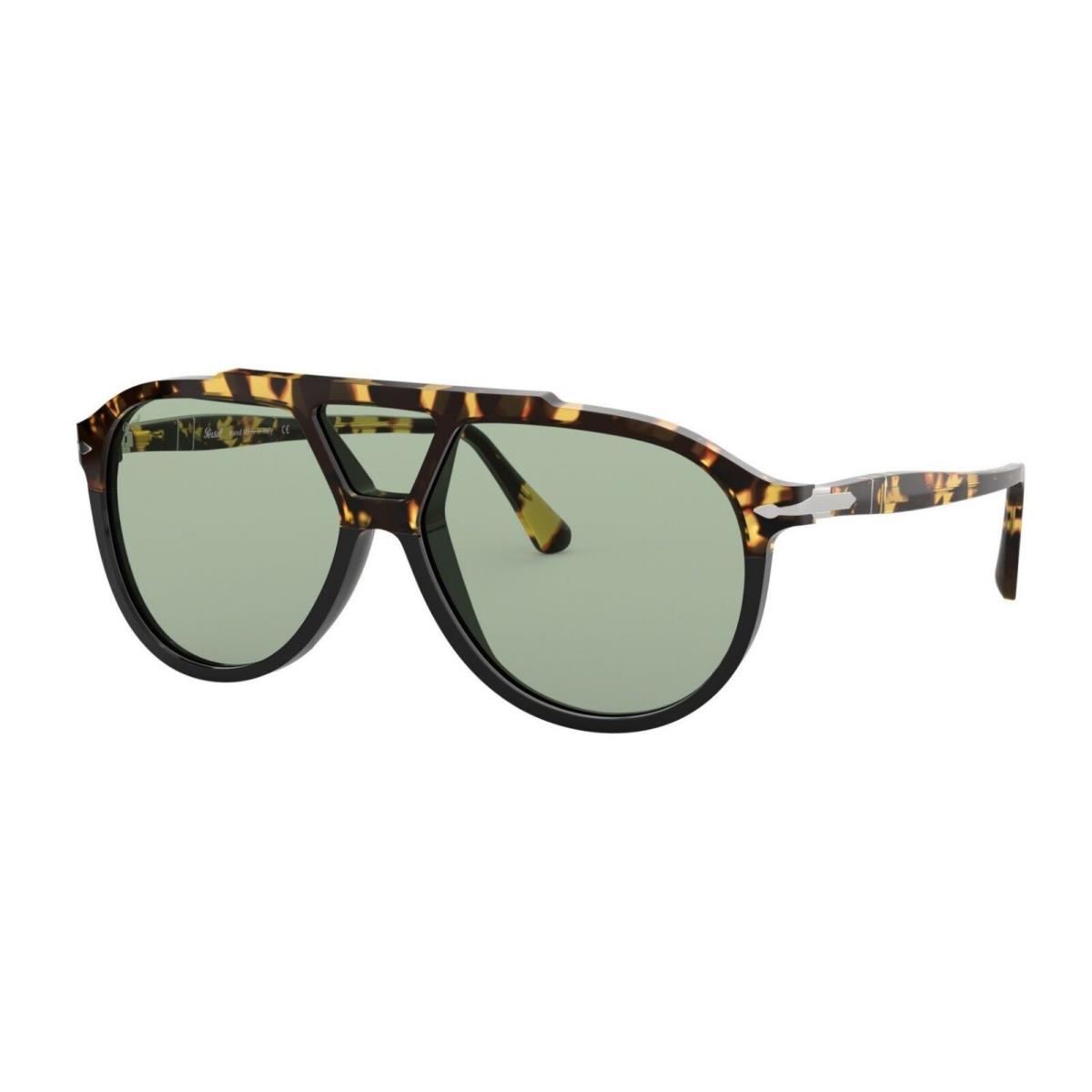 Persol Icona PO 3217S Blonde Havana Black/green 1088/52 Sunglasses