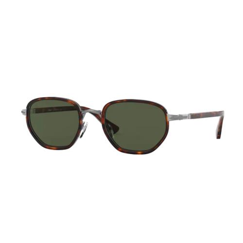 Persol 0PO 2471S 513/31 Gunmetal Havana/green Men`s Sunglasses