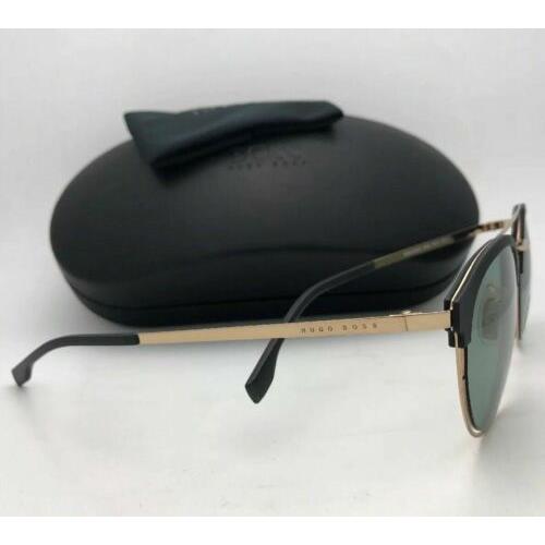Hugo Boss sunglasses BOSS - Matte Black / Gold Frame, Grey Lens