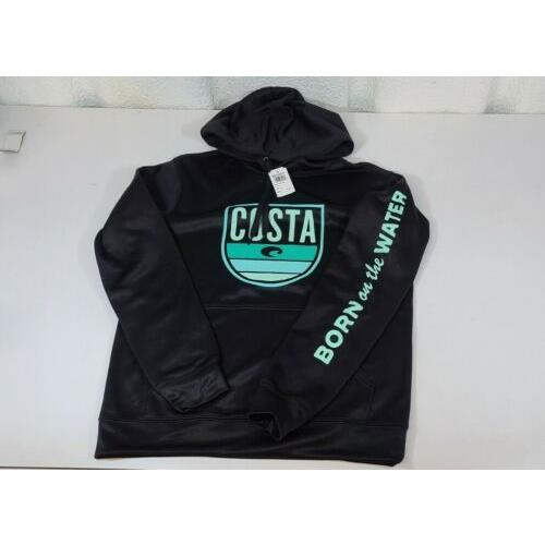 Costa Del Mar Broadside Hoodie Black Small - Broadside 20BL