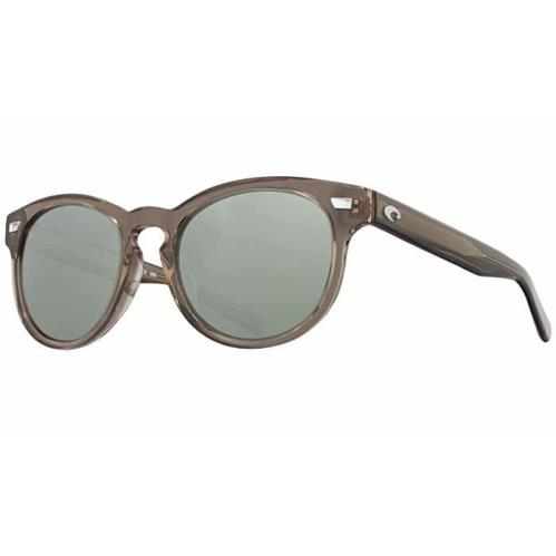 Costa Del Mar Del Mar Sunglasses Shiny Taupe Crystal / Gray Silver Mirror 580G