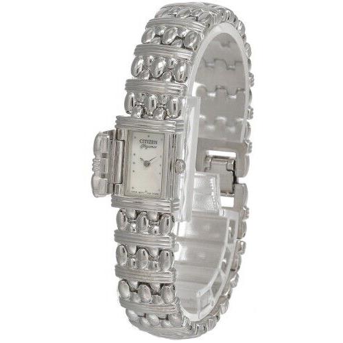 Citizen Elegance Mop Dial Stainless Steel Women`s Watch EH8460-51DZ - Dial: Mother of Pearl, Band: Silver, Bezel: Silver