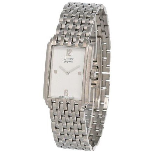 Citizen Elegance White Dial Stainless Steel Men`s Watch BB0190-57AZ - Dial: White, Band: Silver, Bezel: Silver