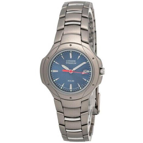 Citizen Blue Dial Titanium Women`s Watch EU1390-58L