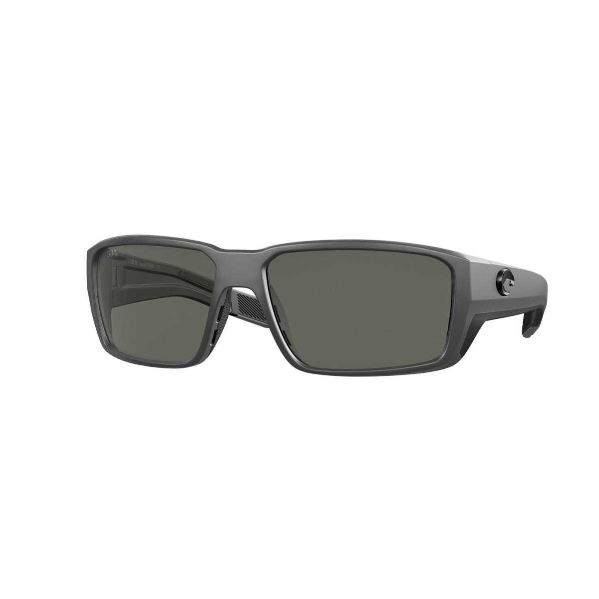 Costa Del Mar 06S 9079 Fantail Pro 98 Matte Gray Gray 907912 Sunglasses