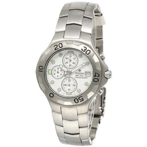 Citizen Chrono Silver Dial Stainless Steel Men`s Watch AN0690-52A