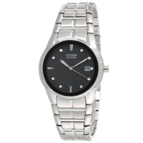 Citizen Eco-drive Black Dial Stainless Steel Men`s Watch BM6700-57E