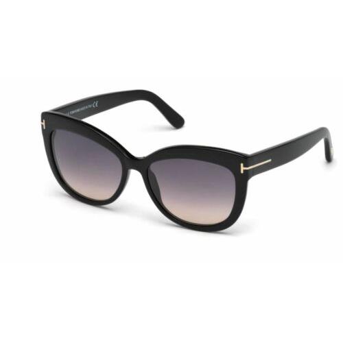 Tom Ford FT0524 Alistair 01B Shiny Black Sunglasses