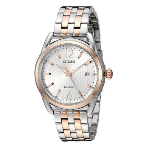 Citizen Citzen FE6086-74A Ltr Eco-drive Silver Date Indicator Dial Two Tone Womens Watch